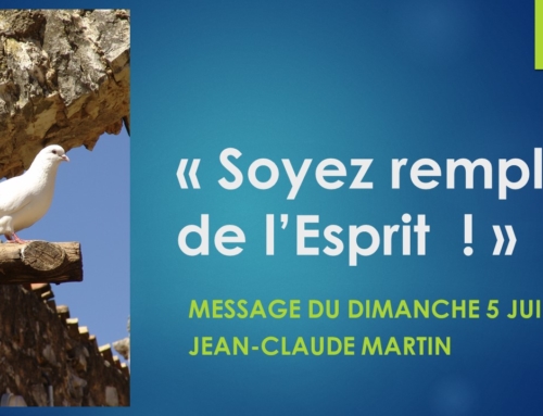 “Soyez remplis de l’Esprit” – message du dimanche 5 juin 2022