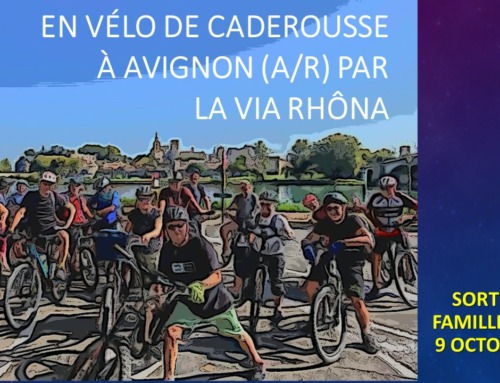 En vélo de Caderousse à Avignon par la Via Rhôna – sortie vélo-église du lundi 9 octobre 2023.