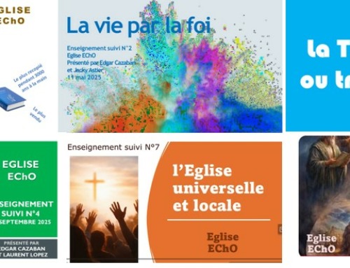 L’enseignement suivi à l’église EChO.