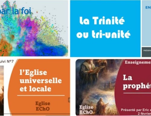 L’enseignement suivi à l’église EChO.