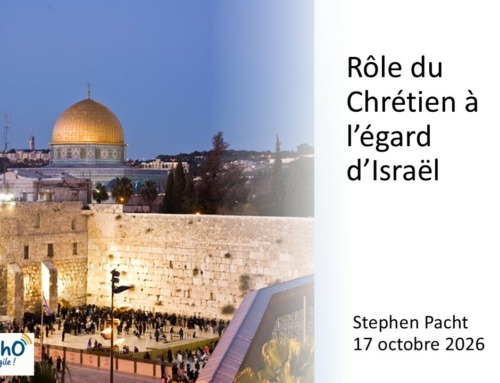 Rôle du Chrétien à l’Egard d’Israël – Conférence Stephen Pacht.